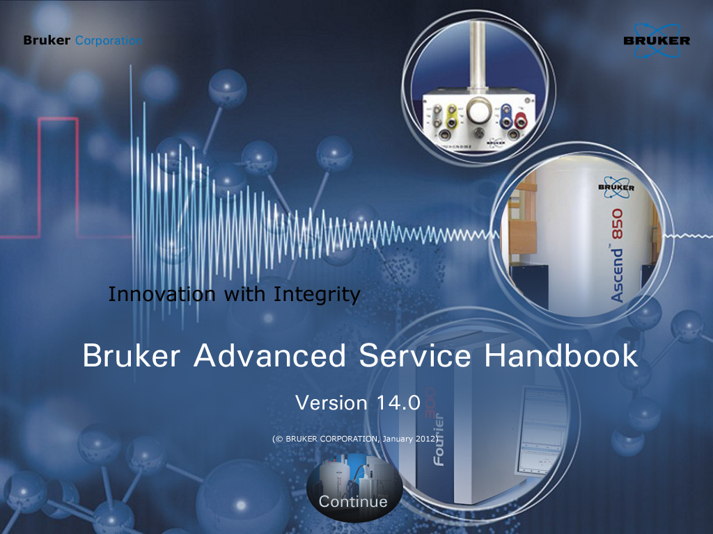 Bruker Advanced Service Handbook