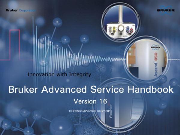 Bruker Advanced Service Handbook