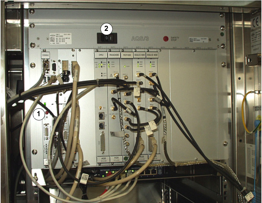 Location of the Mains Switches for AQS and IPSO