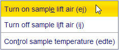 Titel : Turn on sample lift
ID : 9007199673021707 Turn on sample lift
